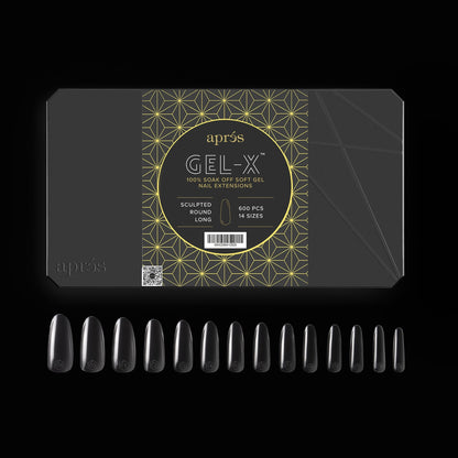 GEL-X® Sculpted Round Long Box Of Tips - Pro (600PCS)