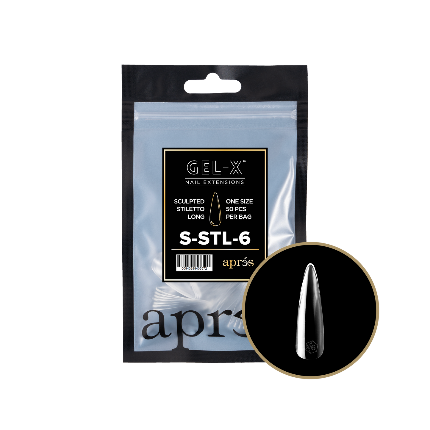 Gel-X Sculpted Stiletto Long 2.0 Refill Bag