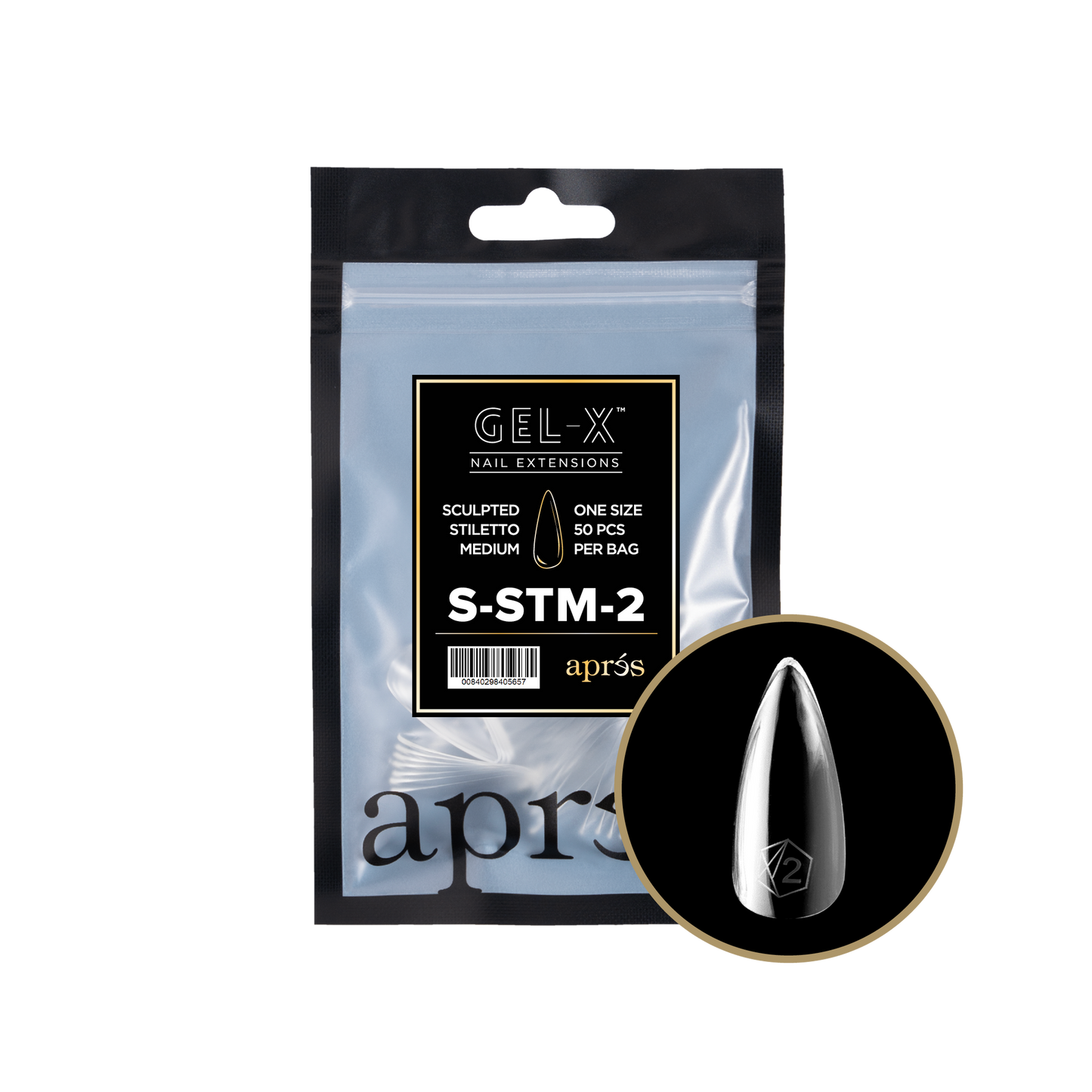 Gel-X Sculpted Stiletto Medium 2.0 Refill Bag