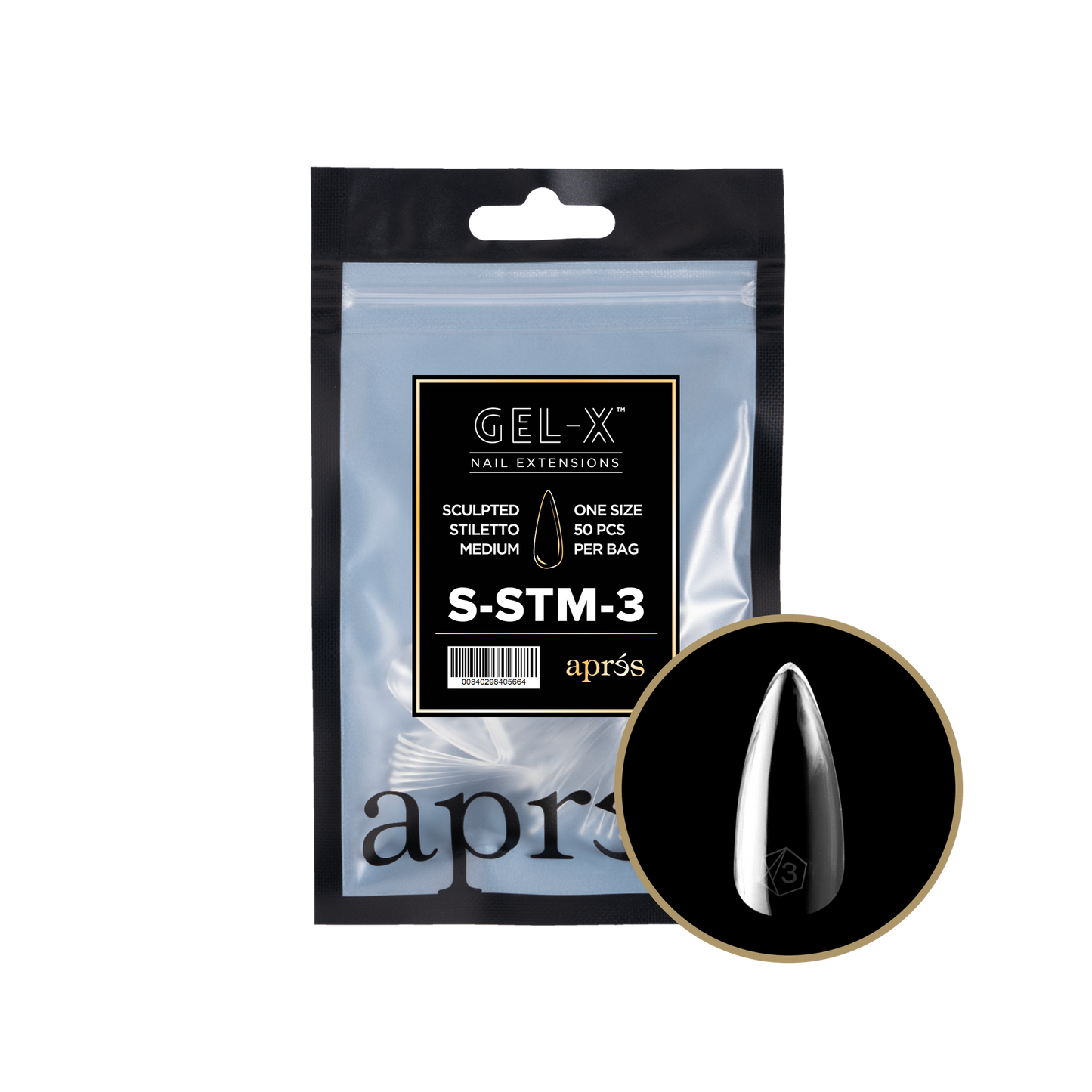 Gel-X Sculpted Stiletto Medium 2.0 Refill Bag