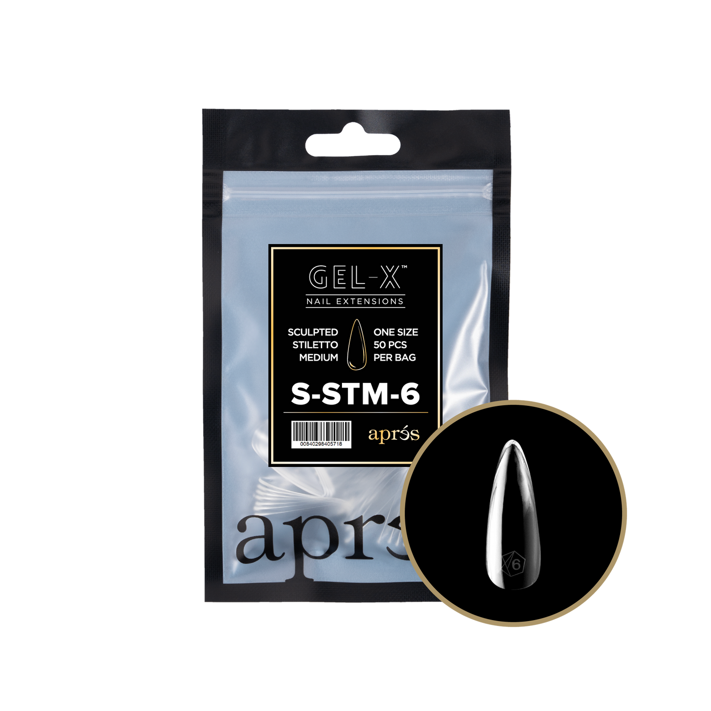 Gel-X Sculpted Stiletto Medium 2.0 Refill Bag