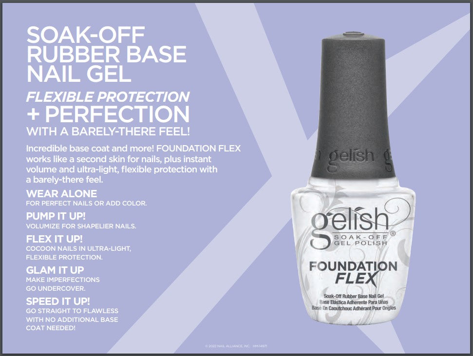 Gelish - Foundation Flex Base Coat .5oz (Light Nude)