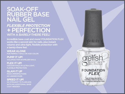 Gelish - Foundation Flex Base Coat .5oz (Light Nude)