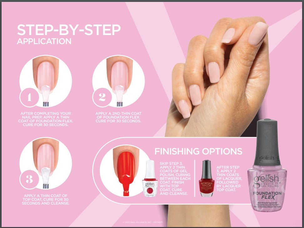Gelish - Foundation Flex Base Coat .5oz (Clear)(Gel)