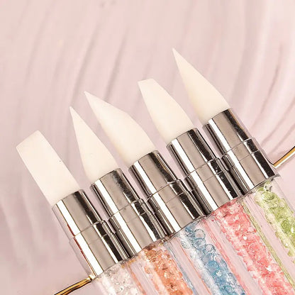*5pc Silicone Chrome & Sticker Applicator Set