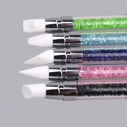 *5pc Silicone Chrome & Sticker Applicator Set