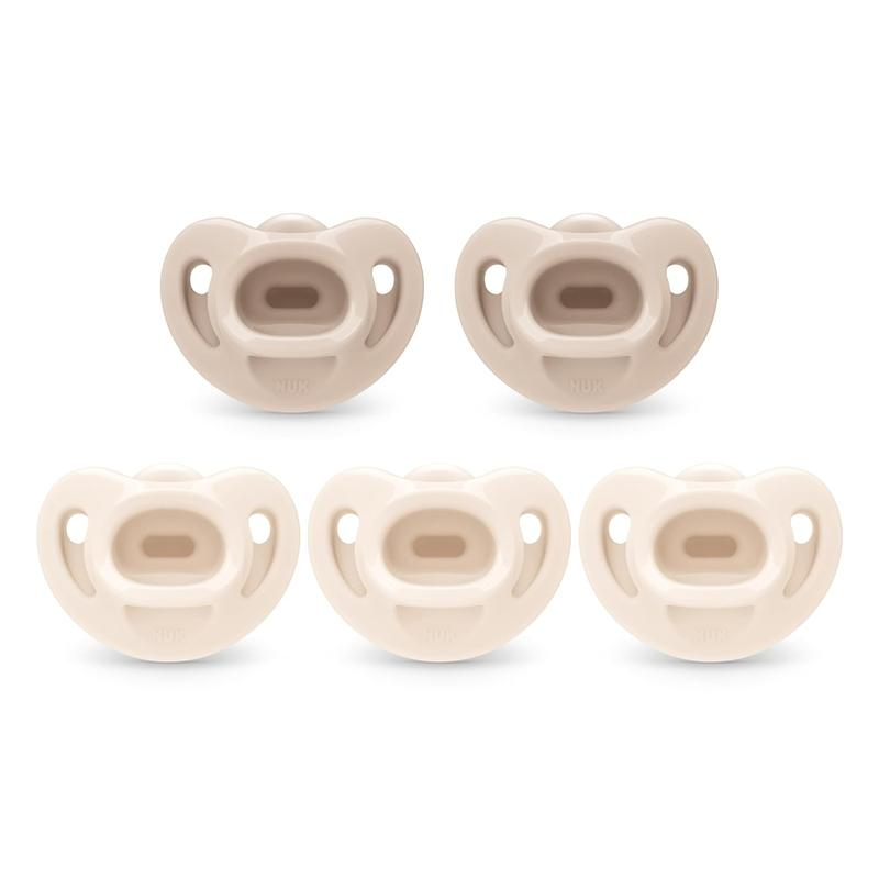 Timeless Comfy Pacifier | 100% Silicone, One-Piece Design | Bpa-Free, Gentle on Baby’s Skin | 5-Pack, for 0-6M