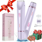 Ultimate 2-in-1 Electric Hair Removal Tool for Women - Dual-Head Trimmer & Shaver, Waterproof for Body & Facial Use, Perfect Mother’s Day Gift!