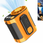 Upgrade Personal Portable Waist Clip Fan, Rechargeable 5000Mah Battery Power Bank,10 Speeds 10000RPM Strong Airflow, LED Light, up to 8H of Working Time, Hands-Free Hanging Neck Fan, Wearable Belt Fan for Camping, Outdoor, Jobsite,Farms,Traveling,Fishing