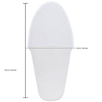 Disposable Stitched Pedicure Slipper White - 25 Pairs Pack