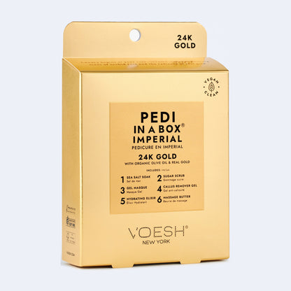 VOESH Pedi In A Box 6 Step - Imperial 24k Gold Single
