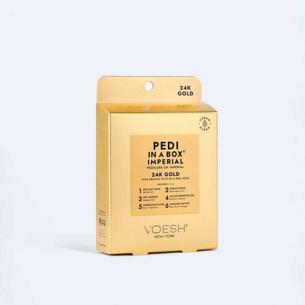 * (Case 30pc) Pedi in a Box Imperial 6 Steps 24K Gold