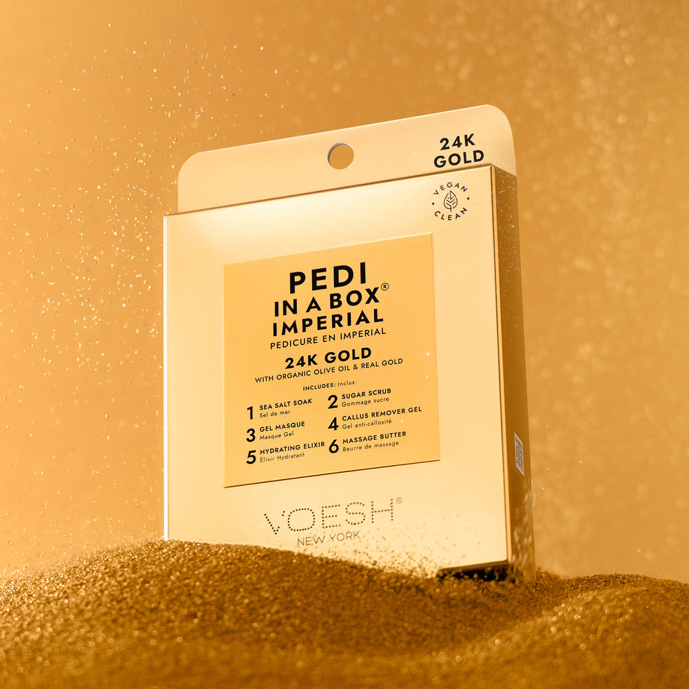 * (Case 30pc) Pedi in a Box Imperial 6 Steps 24K Gold