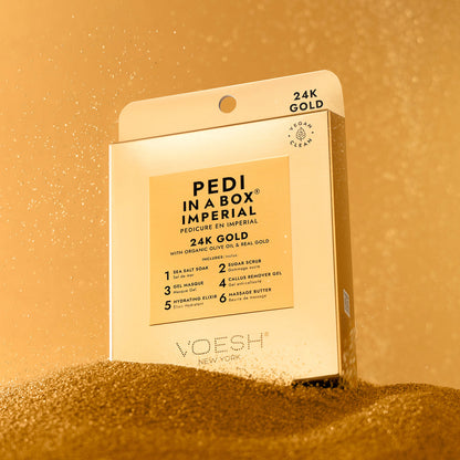 * (Case 30pc) Pedi in a Box Imperial 6 Steps 24K Gold