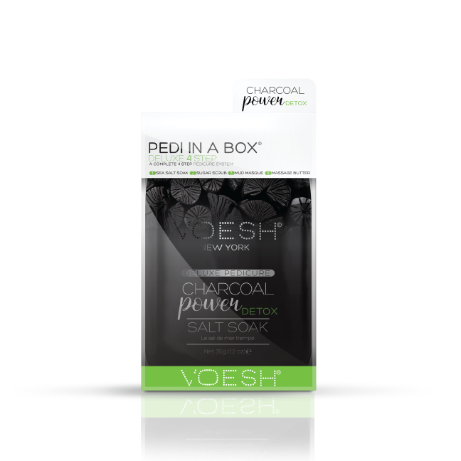 Voesh Pedi in a Box 4-in-1 - CHARCOAL POWER DETOX (Limited)