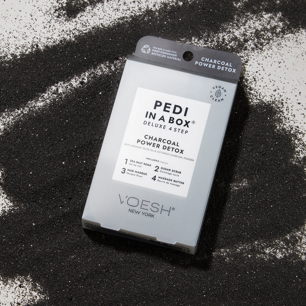 Pedi in a Box Deluxe 4 Step Charcoal Power Detox