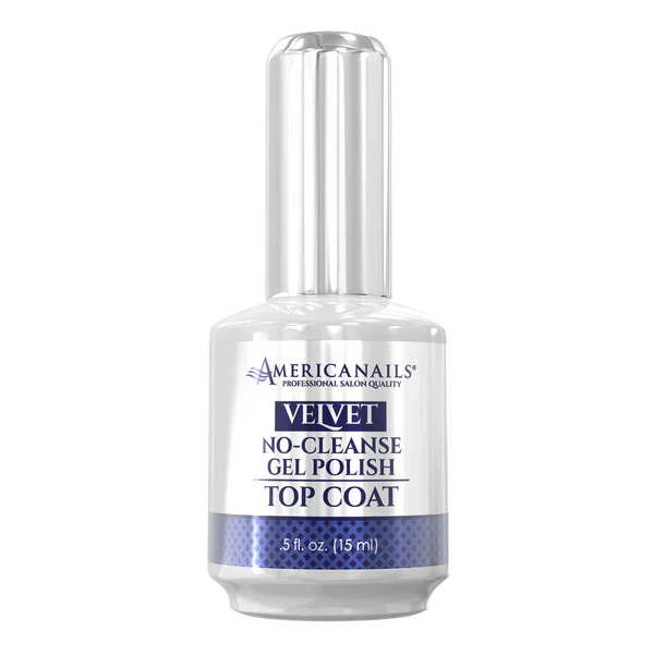 AmericaNails -  No-Cleanse Gel Polish Top Coat | Velvet Finish .5oz