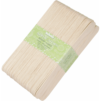 Berkeley - Rounded Wood Wax Applicators 100pc - Large