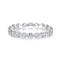 Rodiffy Moissanite 1.5 Ct Round Cut White Gold Anniversary Ring
