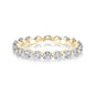 Rodiffy Moissanite 1.5 Ct Round Cut Yellow Gold Anniversary Ring