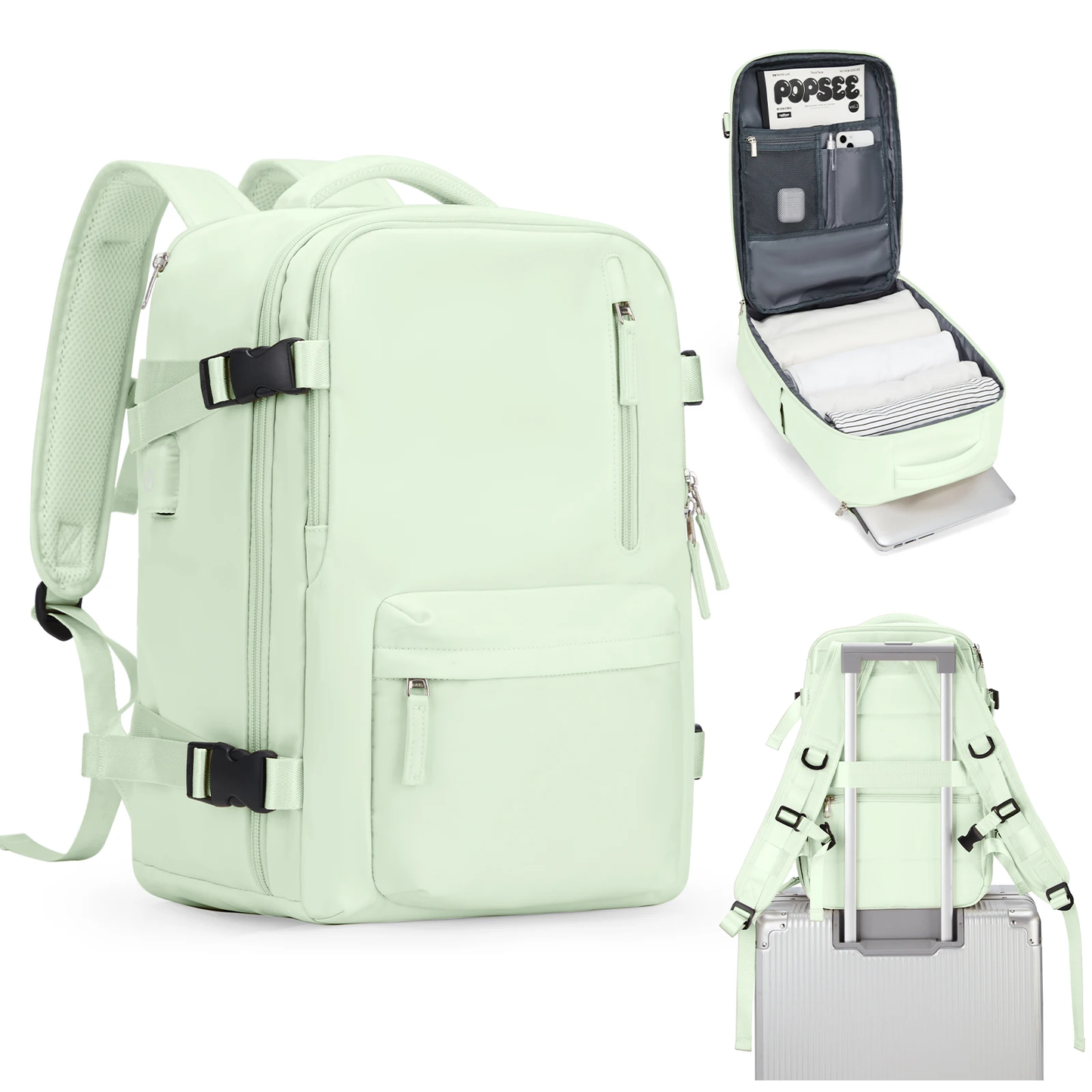 Women's Cabin Travel Backpack Laptop Bag Large Capacity Easyjet Carry-Ons 45X36X20 Backpack Ryanair 40X20X25 Water Resistant Bag