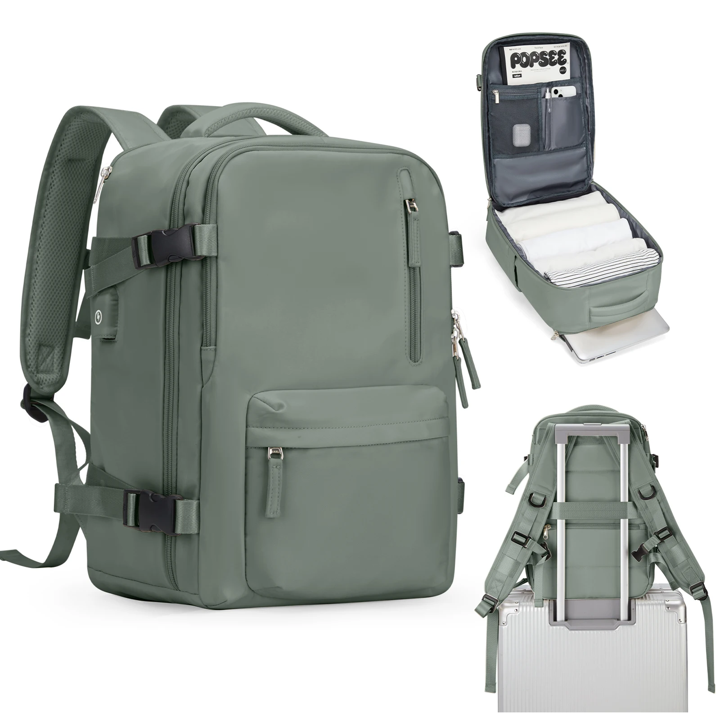 Women's Cabin Travel Backpack Laptop Bag Large Capacity Easyjet Carry-Ons 45X36X20 Backpack Ryanair 40X20X25 Water Resistant Bag