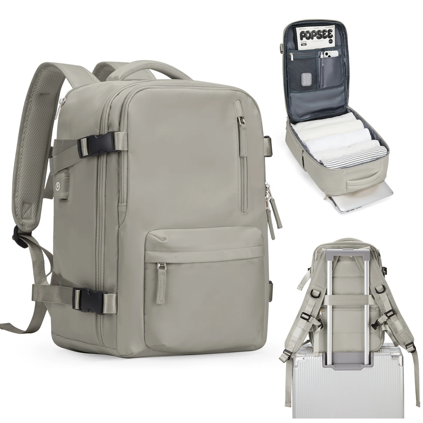 Women's Cabin Travel Backpack Laptop Bag Large Capacity Easyjet Carry-Ons 45X36X20 Backpack Ryanair 40X20X25 Water Resistant Bag