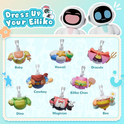 Energize Lab, Eiliko Aquamarine - Your Tiny AI Charm Robot That Matches Every Daily Outfit, Fun Electronic Pendant Toys, for Couples and Best Friends.