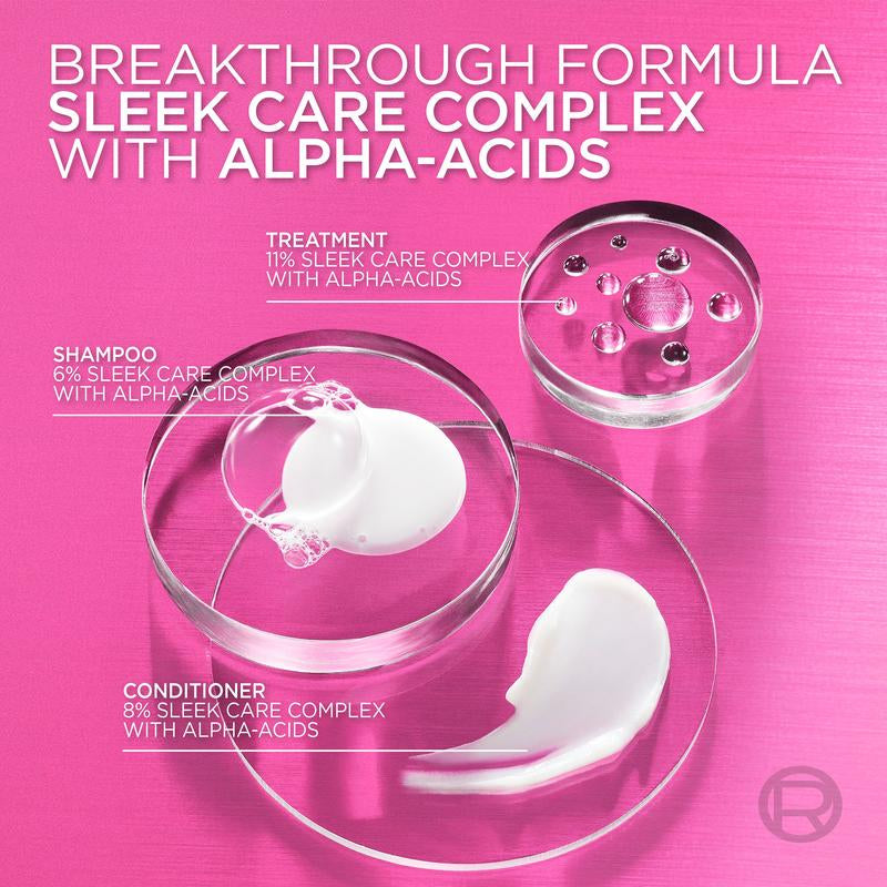 Iron Sleek Coat, Smoothing Treatment, Frizz Resistance, Water-Resitant, Sulfate Free, All Hair Types, L'Oreal Paris