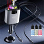 XHJ Starlight Car Air Freshener & Diffuser with Retractable Charger,Dual USB Ports Aromatherapy Freshener,Ambient Lighting,Complete Gift Set for Men,12-24V Compatibility