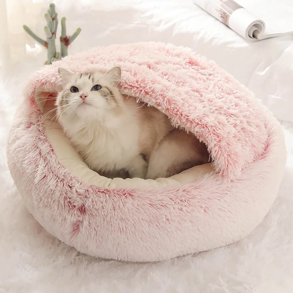 EWASWON Dog Bed for Small Dogs, Cozy Calming Pet Bed for Dogs Cats, Anti-Anxiety, Non-Slip and Machine Washable, Perfect for Home, Indoor/Outdoor Use