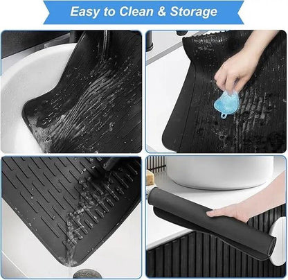 【TIKTOK TOP Seller】Heat Resistant Silicone Stove Cover Mat – Non-Slip Counter Protector, Cruel Summer Collection, Easy-To-Clean Kitchen Accessory for Summer Cooking & Back to School Dorm Use Waterproof Dish Drying Funky Kitchen Supplies