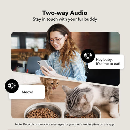 PETLIBRO Automatic Cat Feeder with Camera for Two Cats, 1080P HD Video with Night Vision, 5G Wifi Pet Feeder with Phone APP Control, 2-Way Audio for Cat & Dog, Low Food & Motion & Sound Alerts