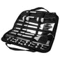 Stainless Steel BBQ Grill Tool Kit Grilling Utensil Accessories w/ Spatula Tongs Fork Knife
Brush Pepper Salt Shaker Bottle Grilled Skewers Corn Need