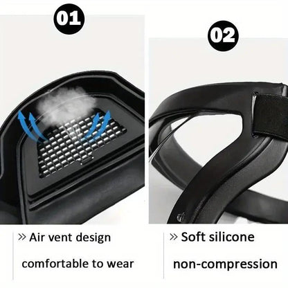 Full Face Super Protective Shields, Anti-Blue Light Unisex Cycling Face Shield with Splash Proof Full Face Protective Protect Eyes, Nose, Mouth, Anti-Splash and Anti-Sand Headgear