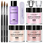 Limegirl Acrylic Nail Kit for Beginners with 75Ml ACRYLIC NAIL LIQUID Professional Nail Kit Acrylic Set with Drill Nude Acrylic Powder and Gel Nail Polish Glitter Decorations Gift for Women Manicure