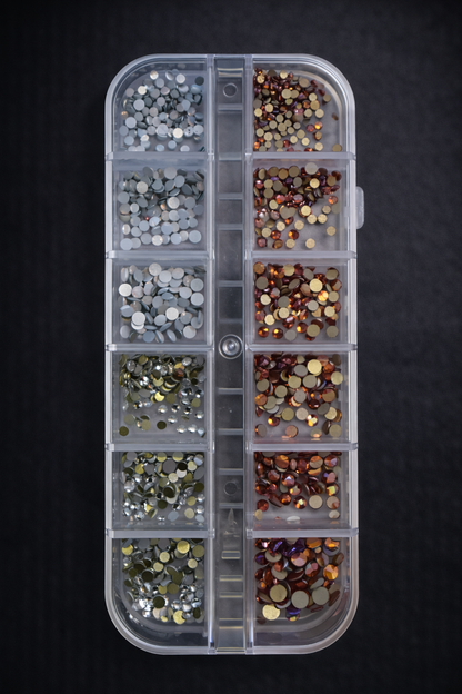 Queen - Clear and Rose Gold Rhinestones  - Stones08