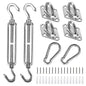 Sun Shade Sail Hardware Kit Stainless Steel Canopy Installation Kit Fixing Accessory for Rectangular Square Shade Sail Installation