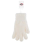 Eklips Ecru Fuzzy Gloves