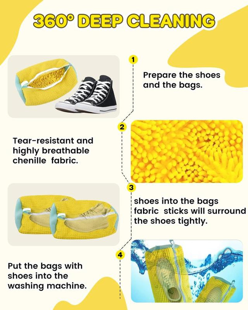 Washing Machine Shoe Bag, Durable Zipper Shoes Removable Washing Bags, Shoe Storage Bag, Laundry Tools & Accessories for Laundry Room Organiser, Home Laundry Room, Laundry Products