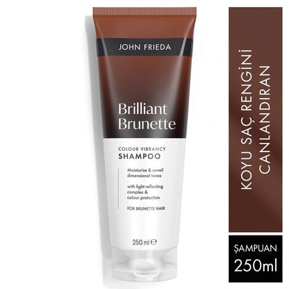 John Frieda Brilliant Brunette Colour Vibrancy Shampoo 250 ml