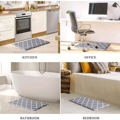 Kitchen Mat Cushioned Anti-Fatigue Kitchen Rug,17.3"X 28",Non Slip Waterproof Kitchen Mats and Rugs Heavy Duty PVC Ergonomic Comfort Mat for Kitchen, Floor Home, Office, Sink, Laundry