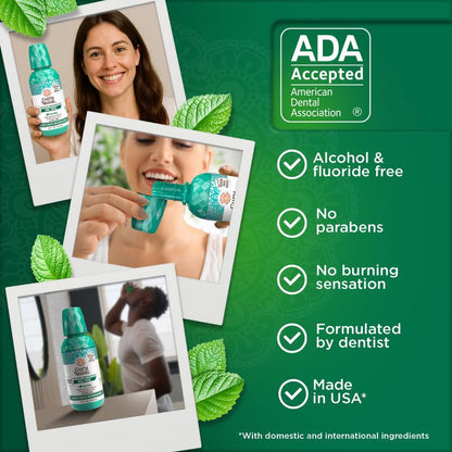 Oral Rinse Breath Harmonizer Mouthwash, Wild Mint - 2 Pack