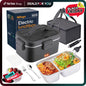 Electric Lunch Box Food Heater 80W，12V/24V/110V Self Heating Lunchboxfor Work/Car/Truck with Insulated Bag，1.5/1.8L,Dealsforyoudays