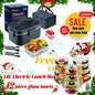 Electric Lunch Box Food Heater 80W，12V/24V/110V Self Heating Lunchboxfor Work/Car/Truck with Insulated Bag，1.5/1.8L,Dealsforyoudays