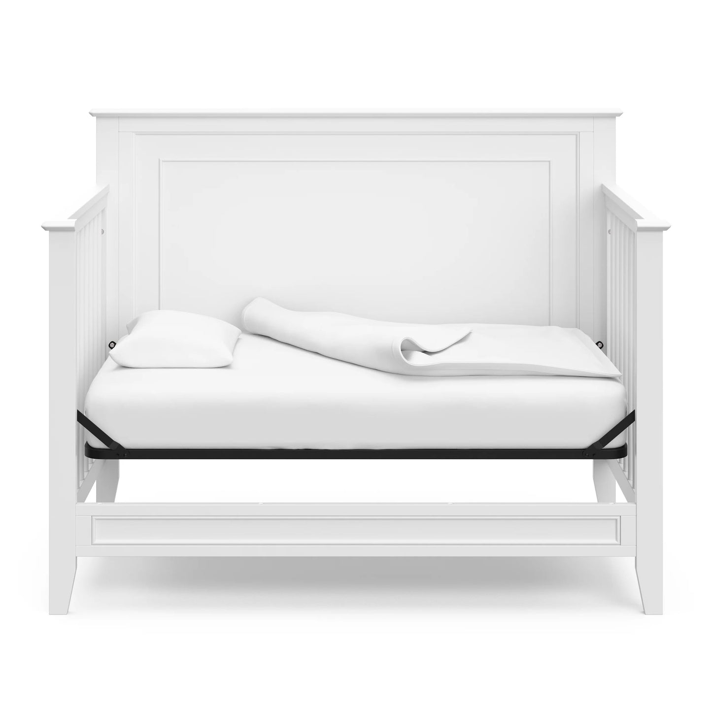 Solstice 5-In-1 Convertible Baby Crib, White