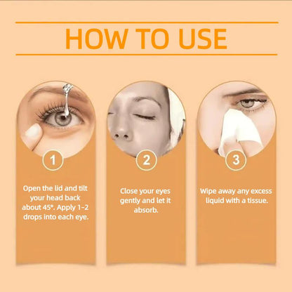 JIMERITO Bee Honey Eye Care Drops – Effects: Moisturizing, Soothing, Refreshing, for Dry & Tired Eyes Relieves Dryness Lightweight