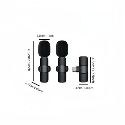 Wireless Collar Microphone, Portable Audio Noise Reduction Mic for Iphone, Tablet, Collar Mini Microphones, Wireless Mic for Video Recording, Teaching Speech Mic, Streaming Equipment, Mini Microphone
