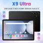【2026 New Year Gift】X9 Tablet 256GB ROM Touchscreen Dual Camera Bluetooth Keyboard Case Mouse Stylus Type-C Charging Large Storage Portable Cellphone Smartphone