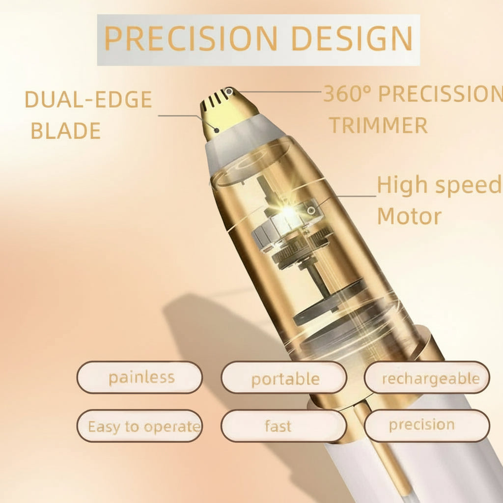 "Effortless Facial Eyebrow Grooming Tool for Lazy People! Rechargeable Electric Eyebrow Trimmer: 3-Second Quick Removal of Eyebrow Surrounding Hair without Skin Scratching, Magnetic Blade for Easy Disassembly & Cleaning,